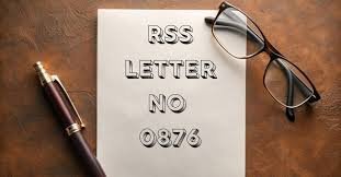 RSS Letter No. 0876